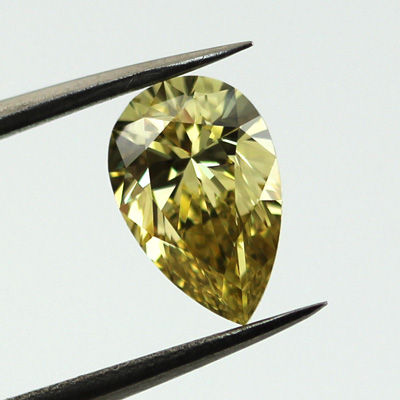 Fancy Deep Yellow Diamond, Pear, 1.50 carat, VS1