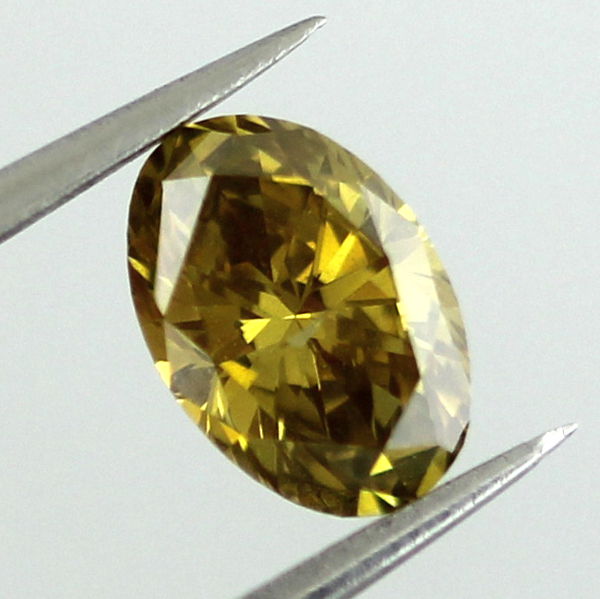 Fancy Deep Yellow Diamond, Oval, 0.62 carat- C