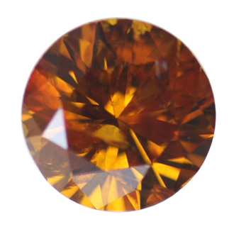 Fancy Deep Yellowish Orange Diamond, Round, 1.04 carat