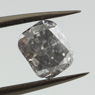Fancy Gray Blue Diamond, Cushion, 1.42 carat - B