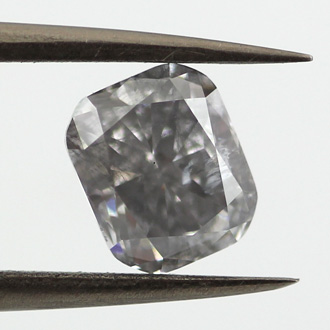 Fancy Gray Blue Diamond, Cushion, 1.42 carat