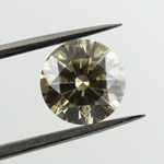 GIA Round Fancy Gray Greenish Yellow Diamond, 1.13 carat