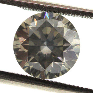 Fancy Gray Diamond, Round, 2.03 carat, SI2- C