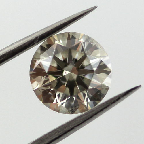 Fancy Gray Diamond, Round, 0.93 carat, SI2