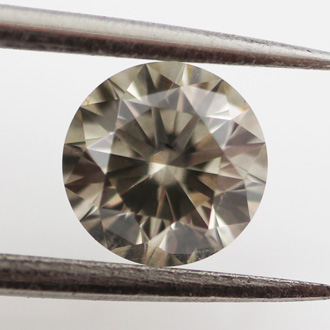 Fancy Gray Diamond, Round, 0.52 carat, SI1