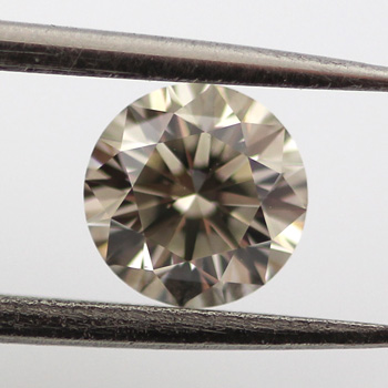 Fancy Gray Diamond, Round, 0.52 carat