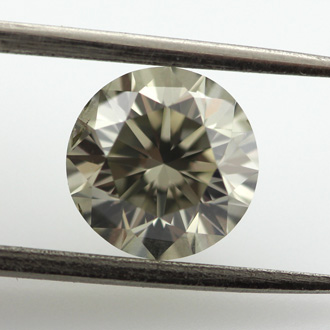 Fancy Gray Diamond, Round, 1.61 carat, I1 - B