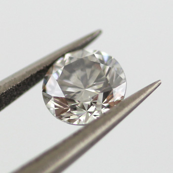 Fancy Gray Diamond, Round, 0.38 carat, SI2- C