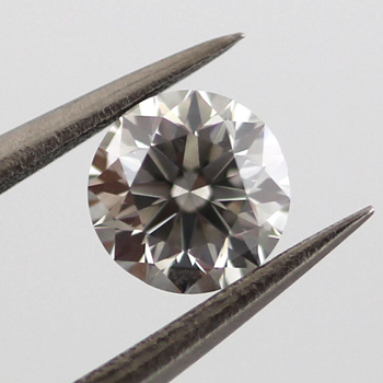 Fancy Gray Diamond, Round, 0.38 carat, SI2