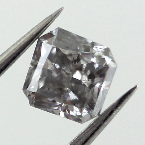 Fancy Gray Diamond, Radiant, 0.55 carat - B