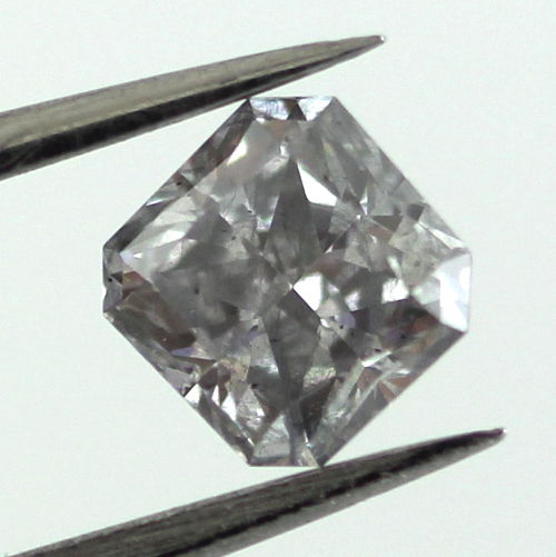 Fancy Gray Diamond, Radiant, 0.55 carat