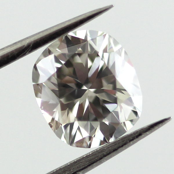 Fancy Gray Diamond, Cushion, 1.00 carat, SI1 - B
