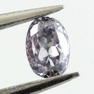 Fancy Grayish Blue Diamond, Oval, 0.09 carat - Thumbnail
