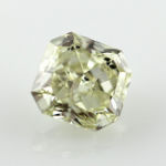 Fancy Grayish Greenish Yellow Diamond, Radiant, 2.59 carat - Thumbnail