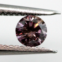 Fancy Grayish Pink Purple, 0.10 carat