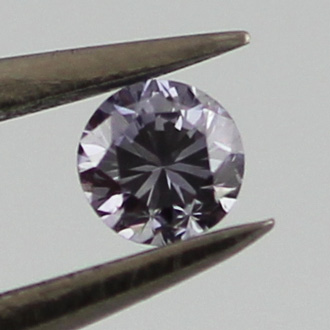 Fancy Grayish Violet Diamond, Round, 0.06 carat- C