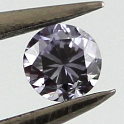 Fancy Grayish Violet Diamond, Round, 0.06 carat - Thumbnail