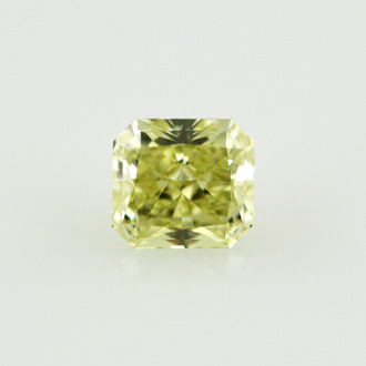 Fancy Greenish Yellow Diamond, Radiant, 1.02 carat, VVS2