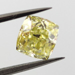 Fancy Greenish Yellow, 0.89 carat, SI1