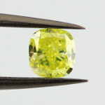 Fancy Intense Green Yellow, 0.55 carat