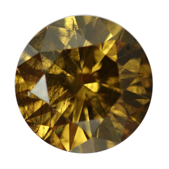 HRD Round Fancy Intense Olive Diamond, 2.13 carat