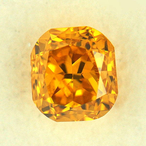 Yellow Diamond - Fancy Intense Orange Yellow, 0.43 carat, ID-8057 Yellow Diamond - Fancy Intense Orange Yellow, 0.43 carat, ID-8057