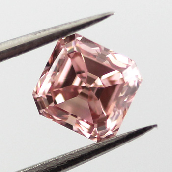 Fancy Intense Orangy Pink Argyle Diamond, Radiant, 0.75 carat, VVS1 - B