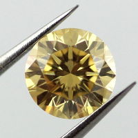 Fancy Intense Orangy Yellow, 0.56 carat