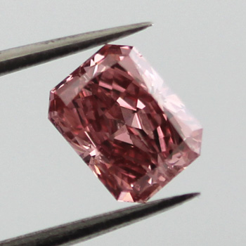 Fancy Intense Pink Argyle Diamond, Radiant, 0.70 carat - B