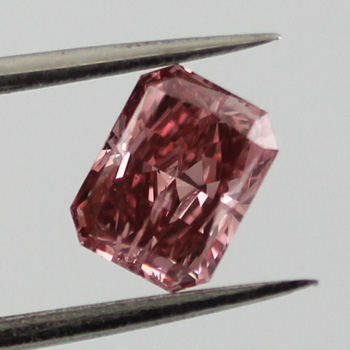 Fancy Intense Pink Argyle Diamond, Radiant, 0.70 carat