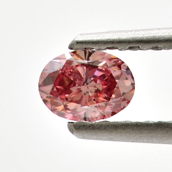 Fancy Intense Pink Argyle Diamond, Oval, 0.26 carat, I1