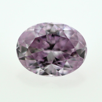 Fancy Intense Pink Purple Diamond, Oval, 0.53 carat, SI2