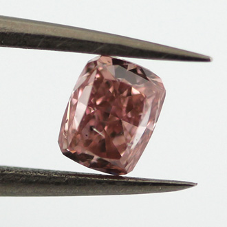 Fancy Intense Pink Diamond, Cushion, 0.52 carat
