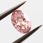Fancy Intense Pink Diamond, Oval, 0.13 carat - Thumbnail