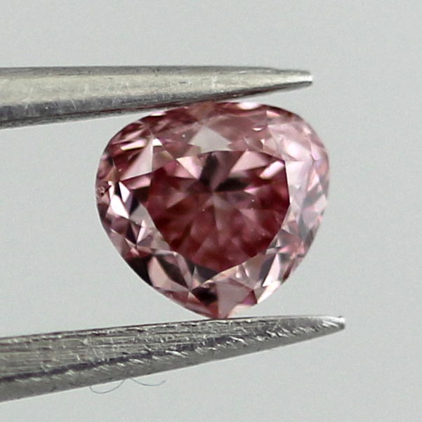Fancy Intense Pink Diamond, Heart, 0.20 carat- C