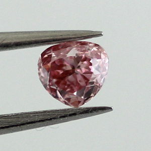 Fancy Intense Pink Diamond, Heart, 0.20 carat - Thumbnail