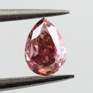 Fancy Intense Pink Diamond, Pear, 0.21 carat - Thumbnail