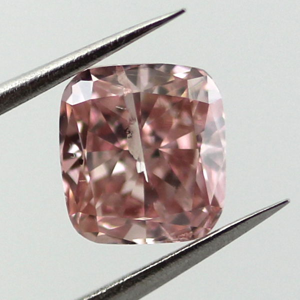 Fancy Intense Pink Diamond, Cushion, 0.75 carat - B