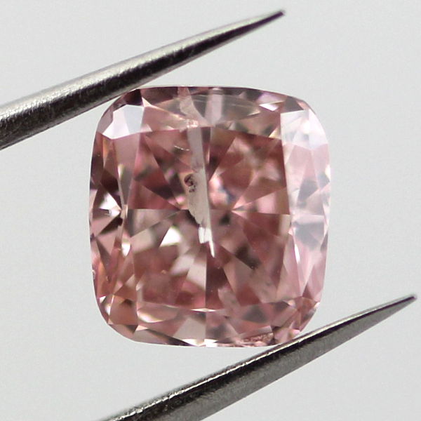 Fancy Intense Pink Diamond, Cushion, 0.75 carat