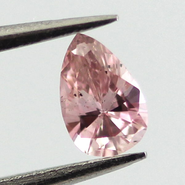 Fancy Intense Pink Diamond, Pear, 0.12 carat - B