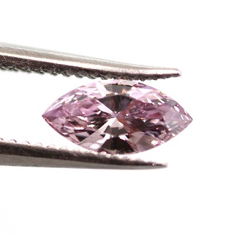 Fancy Intense Purple Pink, 0.18 carat, SI2