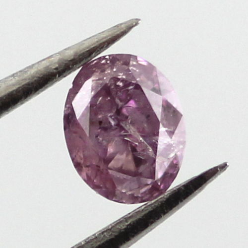 Fancy Intense Purple Pink Diamond, Oval, 0.18 carat