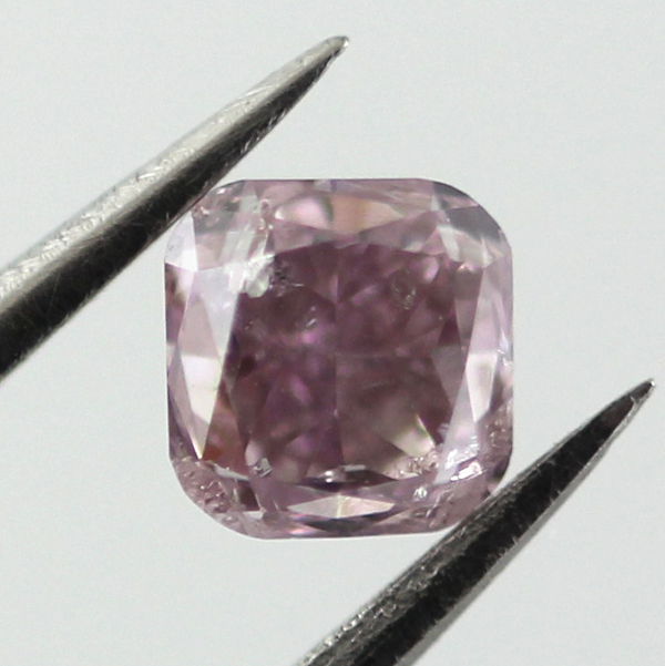 Fancy Intense Purple Pink Diamond, Cushion, 0.32 carat- C