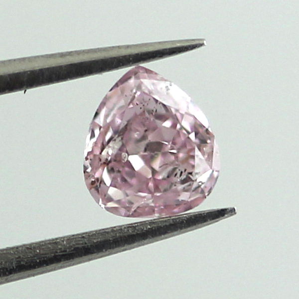 Fancy Intense Purple Pink Diamond, Pear, 0.24 carat