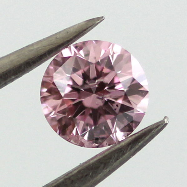 Fancy Intense Purplish Pink Argyle Diamond, Round, 0.19 carat, SI2 - B