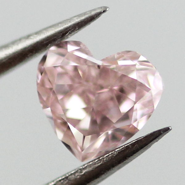 Fancy Intense Purplish Pink Diamond, Heart, 0.17 carat, VS2 - B