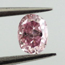 Fancy Intense Purplish Pink, 0.14 carat