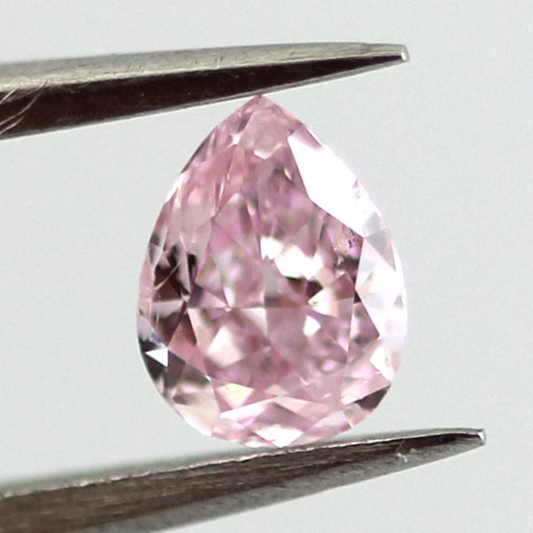 Fancy Intense Purplish Pink Diamond, Pear, 0.20 carat, I1 - B
