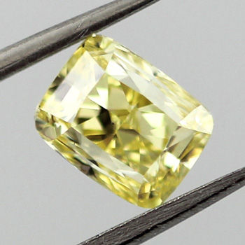 Fancy Intense Yellow Diamond, Cushion, 1.20 carat, VS2 - B
