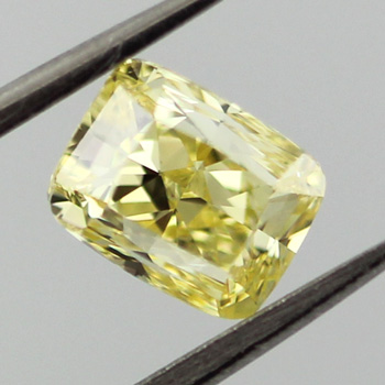 Fancy Intense Yellow Diamond, Cushion, 1.20 carat, VS2- C